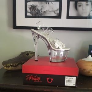 SEXY CLEAR PLATFORMS